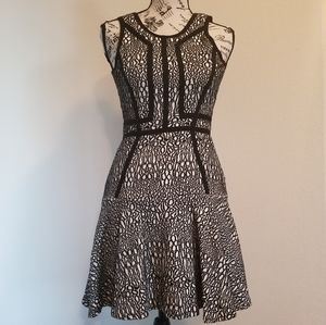NWT Parker Black and White Mini Dress Small
